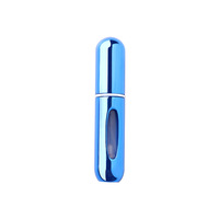 Vente en gros de vaporisateurs de parfum portables miniatures en aluminium de 5 ml, rechargeables, à pompe, flacon de parfum unique