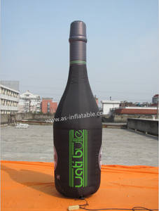 Botella de Champán Gigante Inflable Personalizada para Decoración de Eventos - Product Image 3