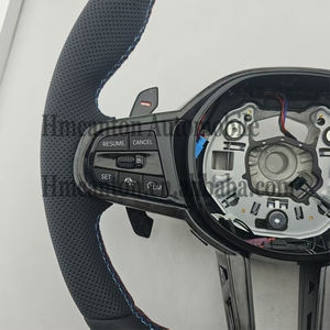 Volante Deportivo de Cuero con Costuras Rojas y Azules para Modelos de Auto BMW X3 X5 CS M3 M4 M5, Venta al Por Mayor - Product Image 6