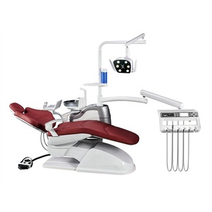 Sillón Dental Eléctrico de Cuero Giratorio para Zurdos con Escupidera de Cerámica Giratoria, Económico - Product Image 1