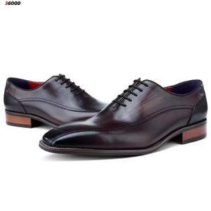 Chaussures légères pour hommes, nouvelles chaussures en cuir décontractées pour l'automne, chaussures en cuir pour hommes à semelle épaisse, chaussures noires augmentant la taille - Product Image 5