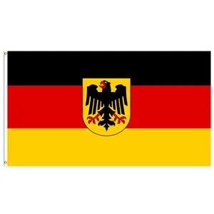 Высококачественные Дешевые 100% полиэстер 3X5Ft флаги Германии с флагом орла