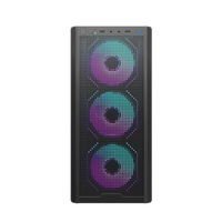 Boîtier d'ordinateur E-ATX Full Tower avec fenêtre latérale, 7 emplacements d'extension, prend en charge le refroidissement liquide AIO 360 mm, pour jeux et esports, taille standard