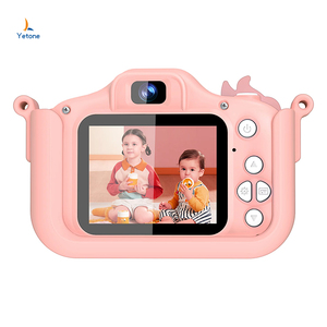 3D Phim Hoạt Hình Máy Ảnh Kép Trẻ Em ABS Trường Hợp Máy Ảnh Kỹ Thuật Số Động Vật Unicorn In Mini Trẻ Em Của Hình Ảnh Chụp Video Microsd Lọc - Product Image 3