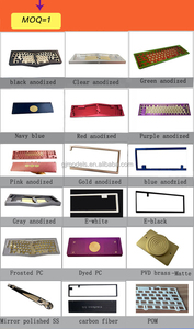 Tùy Chỉnh <span class=keywords><strong>CNC</strong></span> Cơ Khí Brass Nhôm 6061 6063 Bàn Phím Trường Hợp Anodized E-Lớp Phủ PVD Kết Thúc Trường Hợp Bàn Phím/Tấm/Dưới/Trọng Lượng/Top - Product Image 4