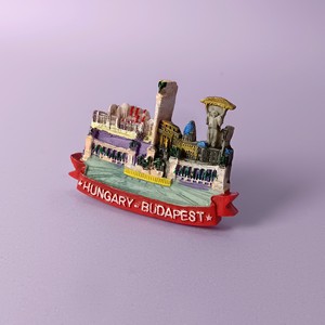 Magneti per Frigorifero di Budapest Moderni e Durevoli in Resina con Stampa a Trasferimento Termico e Dipinti a Mano, Paesaggio Urbano del Parlamento, Promozionali - Product Image 4
