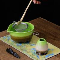 Bol à Matcha en Céramique de Fabrication Chinoise, Design Moderne Premium, Portable, Vente Chaude, avec Fouet à Thé en Céramique et Boîte Colorée
