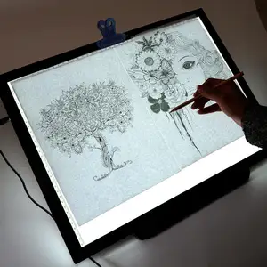 2023 nuovo artista A4 batteria sottile Stencil lavagna luminosa regolabile oscuramento disegno schizzi di scrittura led tracing pad