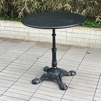 Table en fer moderne pour l'extérieur Table de négociation carrée pour les loisirs simples en métal pour le café Salon de thé Salle à manger Mobilier d'extérieur