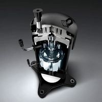 Pièces détachées pour compresseur de climatisation AC 1,5 tonne, 24 V CC, R290, en aluminium, pour climatisation industrielle électrique.