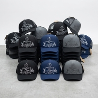 Gorra de béisbol clásica estructurada de algodón con malla, bordado 3D personalizado, gorra deportiva ajustada con cierre a presión, gorras de camionero a la moda para la playa