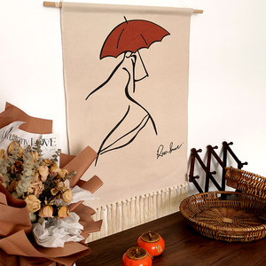 Tissé à la main <span class=keywords><strong>tapisserie</strong></span> maison déco coton mur art <span class=keywords><strong>tapisserie</strong></span> ménage tapis décoration tenture <span class=keywords><strong>murale</strong></span> - Product Image 3