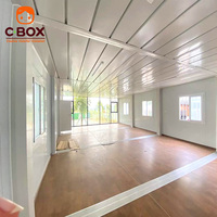 Cbox Grande structure modulaire complexe, conteneur multi-module à assemblage en rangée, pour dortoir à 3 étages et salle de réunion