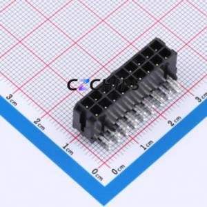 W300220KC-18PB2123 Wire-to-Board Pin Header Bent Lead Through Hole,P=3mm Connector 2x9P 3mm Right Angle Insert Micro-Fit MX 3.0 - Product Image 1