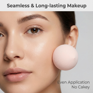 ฟองน้ำแต่งหน้าสีชมพูซากุระ ฟองน้ำมาร์ชเมลโลว์สำหรับเกลี่ยเครื่องสำอาง อุปกรณ์เสริมความงาม ใช้ได้ทั้งแบบแห้งและแบบเปียก รับทำโลโก้ส่วนตัว แบรนด์ส่วนตัว เนื้อนุ่ม - Product Image 2