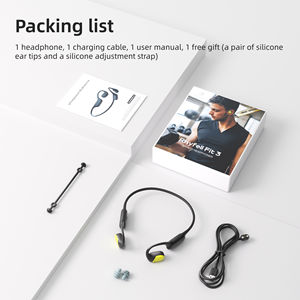 Audífonos Inalámbricos Confortables, Ligeros Como Una Pluma, <span class=keywords><strong>Nunca</strong></span> Dañan Los Oídos Durante Caminatas Largas o Viajes Diarios - Product Image 6