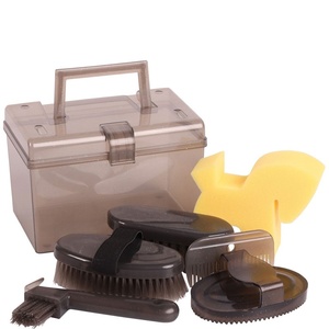 Boîte de toilettage pour chevaux Ensemble de brosses à épousseter pour équipement d'équitation Ensemble de soins de toilettage pour chevaux - Product Image 4