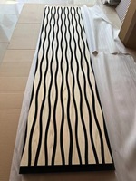 Akustik Panneaux décoratifs flexibles en bois Panneau mural acoustique 3D Panneau acoustique insonorisé à lattes en bois MDF