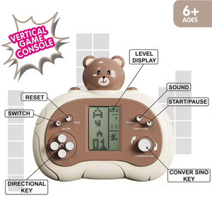 Classico Puzzle <span class=keywords><strong>Tetris</strong></span> Russo, Gioco Elettronico Portatile con Blocchi, Console <span class=keywords><strong>di</strong></span> Gioco Retrò per Bambini - Product Image 3