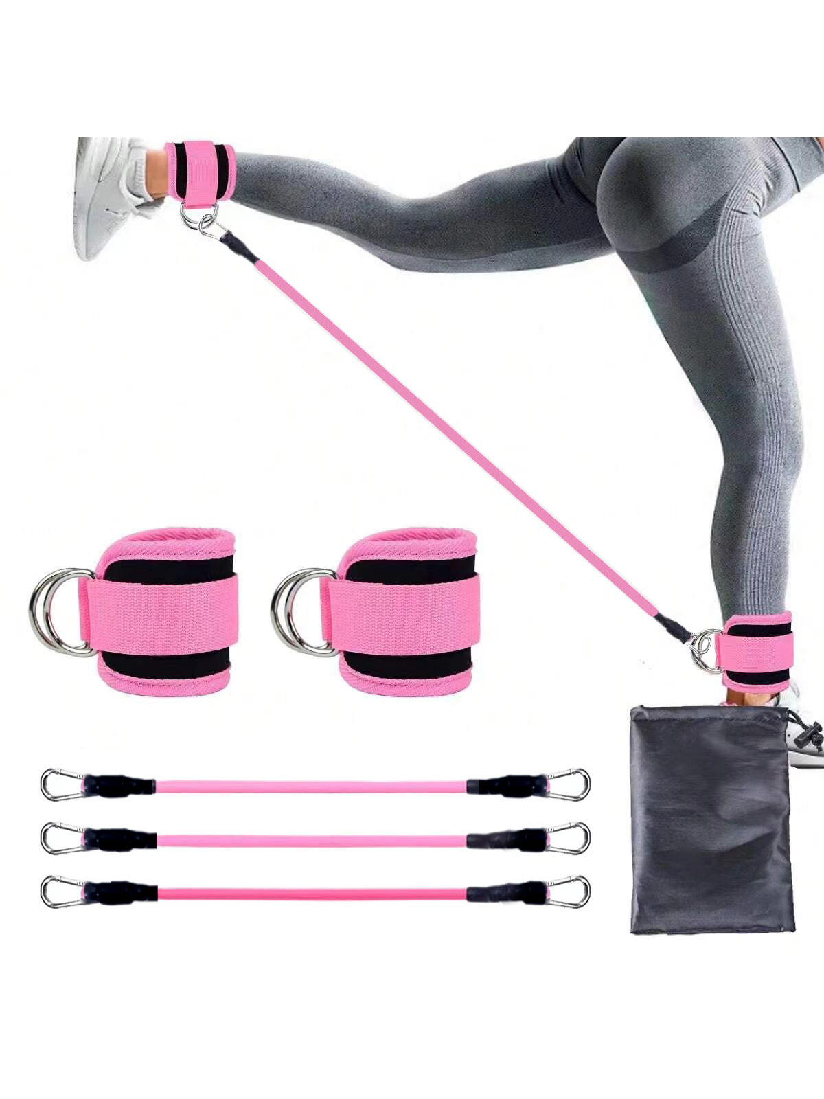 White hook gradient pink 3 pcs