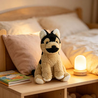 Peluche personnalisée Husky, jouet doux à poils courts, chiot en peluche pour les grossistes et les acheteurs en gros de marchandises pour animaleries