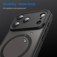 Funda de Teléfono de Lujo con Diseño Personalizado, Certificada, de TPU+PC, Magnética, Resistente a Golpes y Agua, con Carga Inalámbrica para iPhone 17 Pro Max