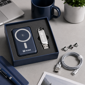 Set de Regalo de Oficina con Logotipo Personalizado, Artículos Promocionales Modernos, Papelería Azul y Accesorios Tecnológicos OEM ODM - Product Image 3