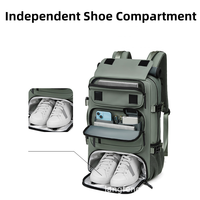 Nouveau sac à dos de voyage de grande capacité à logo personnalisé avec intercalaire pour ordinateur portable de 16 pouces en polyester Port de charge USB mâle
