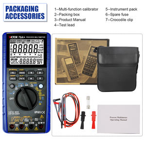 VICTOR 79A + DC 전압 50mV-1000V 디지털 멀티미터 프로세스 신호 교정기 멀티미터 2 in 1 - Product Image 3