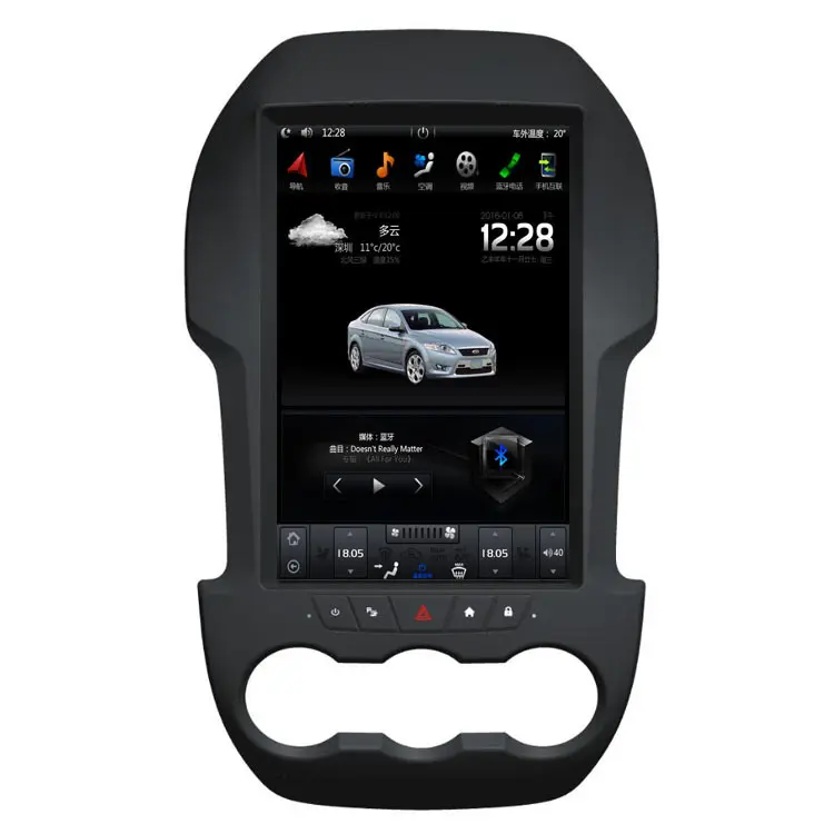Для Ford ranger T6 2012 Вертикальный стиль 12,8 дюймовый экран новейший Android автомобильный DVD-плеер GPS навигация F100 F150 F250