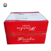 Pour Alibaba vérifié la boîte en carton ondulé recyclable de taille personnalisée du fournisseur pour l'expédition papier carton gaufrage affichage Sush