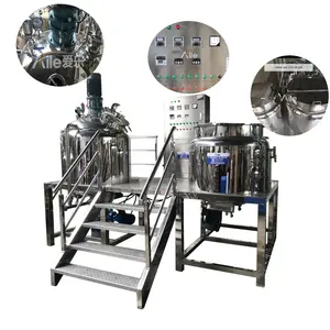 Mesin pemanas termogenisasi pencampur vakum 100L 500L untuk produk krim kimia sehari-hari