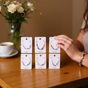 Pulsera de Cuentas de Acero Inoxidable para Mujer, Regalo de Moda, Joyería Moderna con Patrón de Estrellas, Juego de 12 Piezas - Product Image 3