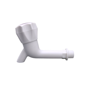 White Color New Big Handle Design Durable PP Plastic DN15 Water Faucet for Kitchen Bathroom - Product Image 2