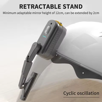 Moteur d'essuie-glace électrique universel pour casque de moto 800 mAh, compatible avec la plupart des casques