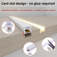 Profil de couverture de bande LED en silicone 12V pour diffuseur de lumière flexible encastré, tube néon LED flexible encastré, décoration de chambre DIY