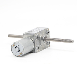 American High School League Jgy4632-370 Dc Geared Motor 6v 12v 24v Low Speed Dual Output Long Shaft Threaded Reversible <b>Micro</b> - Product Image 2