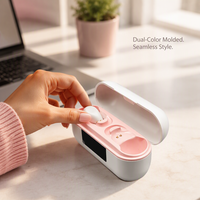 Estuche de Carga para Auriculares Bluetooth Moldeado por Inyección de Dos Piezas, Carcasa TWS de Doble Color, Personalizado OEM con Pantalla LED