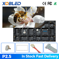 Modul Video LED Cailiang E2.5 P2.5 4K HDR10 Full Color Panel Layar LED Dalam Ruangan 80 Inci 500-550 Cd/m