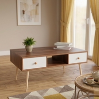 Table basse convertible moderne en bois pour salon, mobilier de maison durable