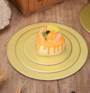 10/16/22/26cm Golden Round Cake Board Kreis Karton Basis für Kuchen Dekorieren Zubehör Party Cupcake Dessert Tablett Kuchen Werkzeuge - Product Image 6