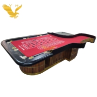 Table de roulette de casino en bois massif YH 96 pouces, table de poker, ensemble de table de roulette professionnelle personnalisée