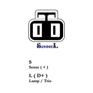 Alternatore compatibile con HYUNDAI SATELLITE 2.5 TD 4WD Diesel (KW: 59, CV: 80) dal 02-1998 al 04-2004 KUHNER 401711RI NUOVO - Product Image 3