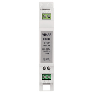 Relais de palier Vimar 220-240V 10AX Montage sur rail DIN Quid Plus - Product Image 1