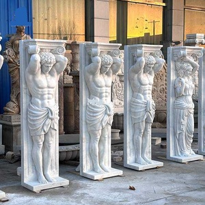 Colonnes romaines en granit de conception européenne moderne pour l'extérieur, pour <span class=keywords><strong>la</strong></span> décoration de maisons, villas, hôtels, colonnes en marbre - Product Image 1