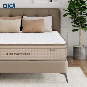 Matelas de lit AIDI hybride à surmatelas orthopédique, pliable, enroulable en boîte, à ressorts ensachés et mousse massante - Meilleure vente, direct usine - Product Image 1