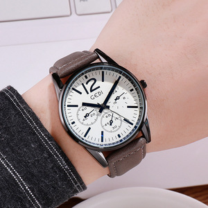Reloj de hombre estilo europeo y americano, sencillo, informal, impermeable, venta al por mayor de fábrica. - Product Image 3