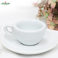 Tasse à expresso italienne de 50 ml en gros |   Tasse semi-coupelle pour poignée à double bec de 58 mm |   Tasse à café en céramique pour machines à capsules et à expresso