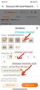 3pcs Bagues de fiançailles de mariage pour hommes et femmes 18k Plaqué or 316L Titane <span class=keywords><strong>Acier</strong></span> <span class=keywords><strong>inoxydable</strong></span> Bijoux Bague de couple - Product Image 6