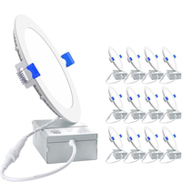 Luce di soffitto messa principale ultrasottile a 6 pollici a 4 pollici con il Downlight dimmerabile bianco freddo 4000K della scatola di giunzione 12W